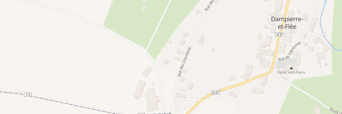 Plan du 26 Rue des Charrières à Dampierre-et-Flée