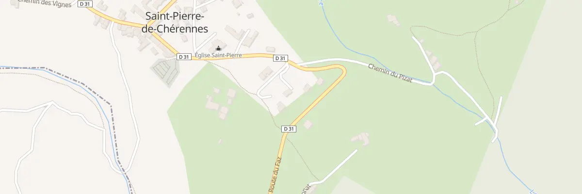 Plan du 4C Rte du Faz à Saint-Pierre-de-Chérennes