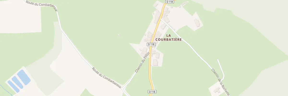 Plan du 185 Che du Pelon à Courmangoux