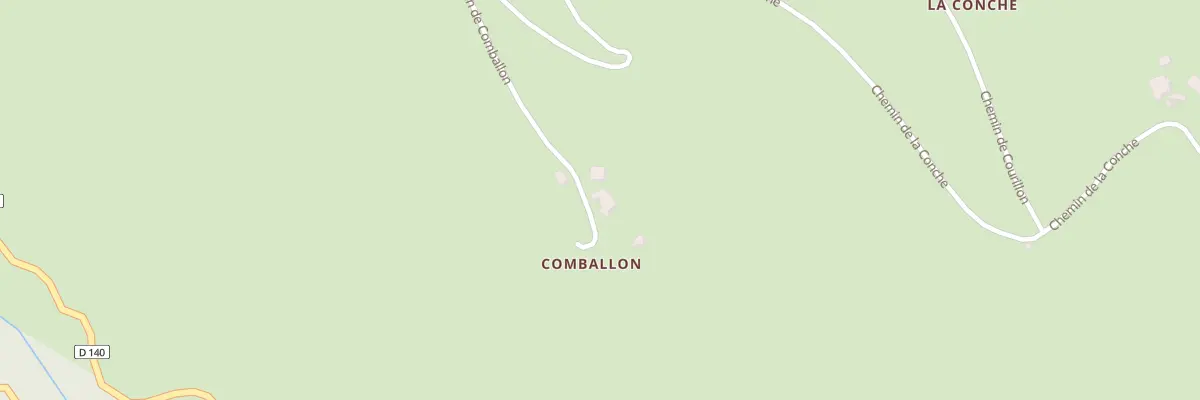 Plan du 240A Che de Comballon à Aucelon
