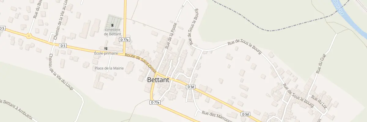 Plan du 50A Imp du Gleron à Bettant