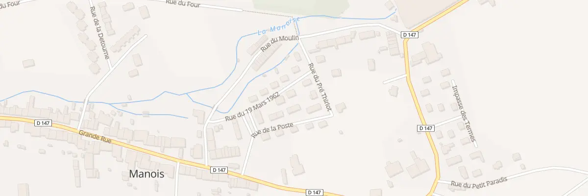 Plan du 5 Rue du 19 Mars 1962 à Manois