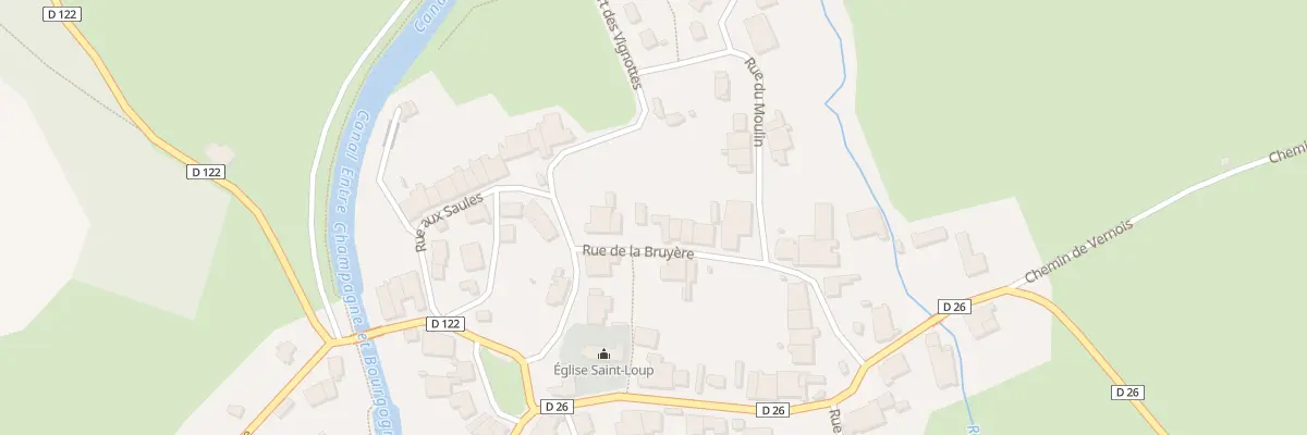 Plan du 5 Rue de la Bruyere à Villegusien-le-Lac