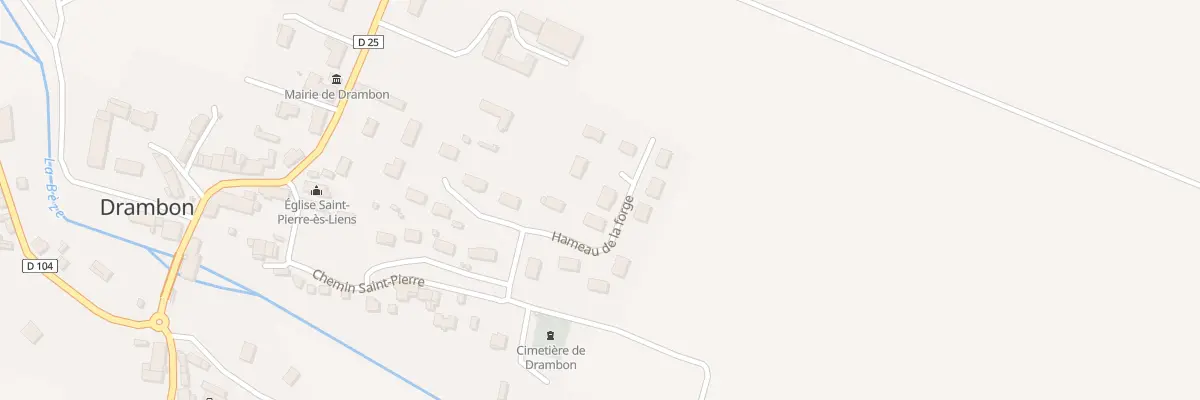 Plan du 20 Pre de la Forge à Drambon