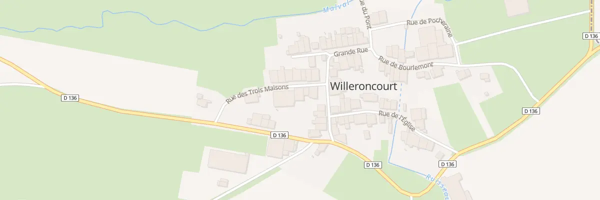 Plan du 3 Rue des Trois Maisons à Willeroncourt