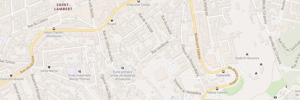 Plan du 24 Rue vendome à Marseille 7e Arrondissement
