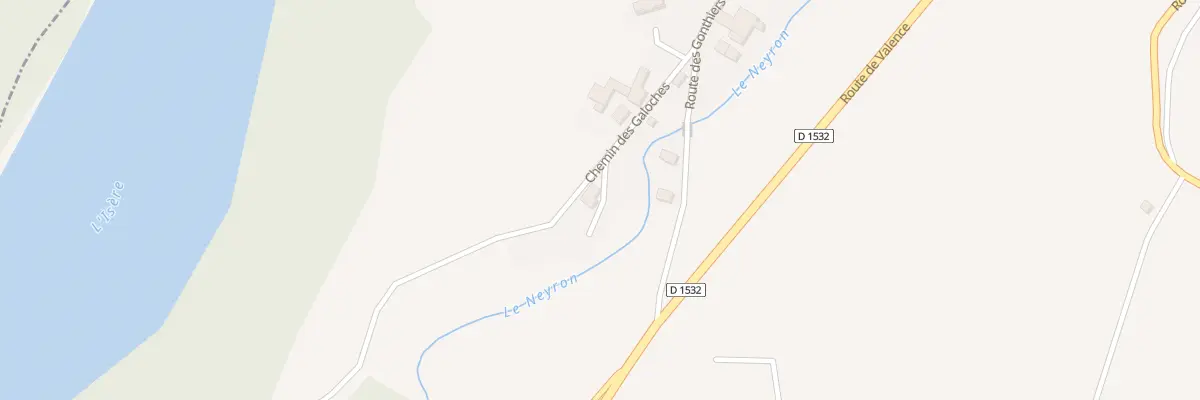 Plan du 117 Chem des Galoches à Izeron