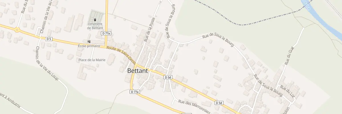 Plan du 60 Rue de la Morte Ile à Bettant