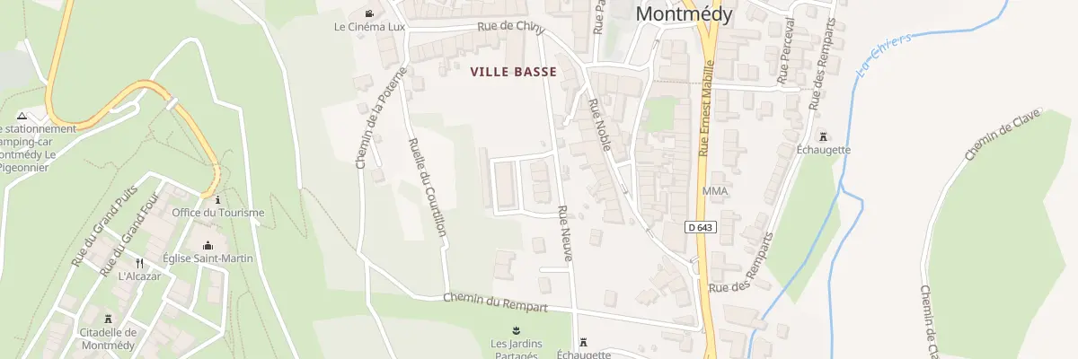Plan du 7 Rue Neuve à Montmédy