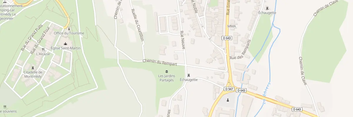 Plan du 21 Rue Neuve à Montmédy