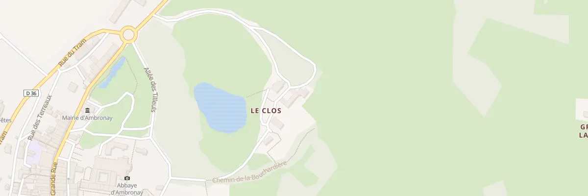 Plan du 36 Rte de Saint-Jean le Vieux à Ambronay