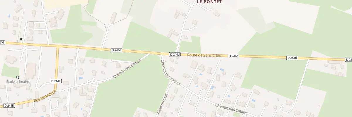 Plan du 582 Rte de Sermerieu à Salagnon