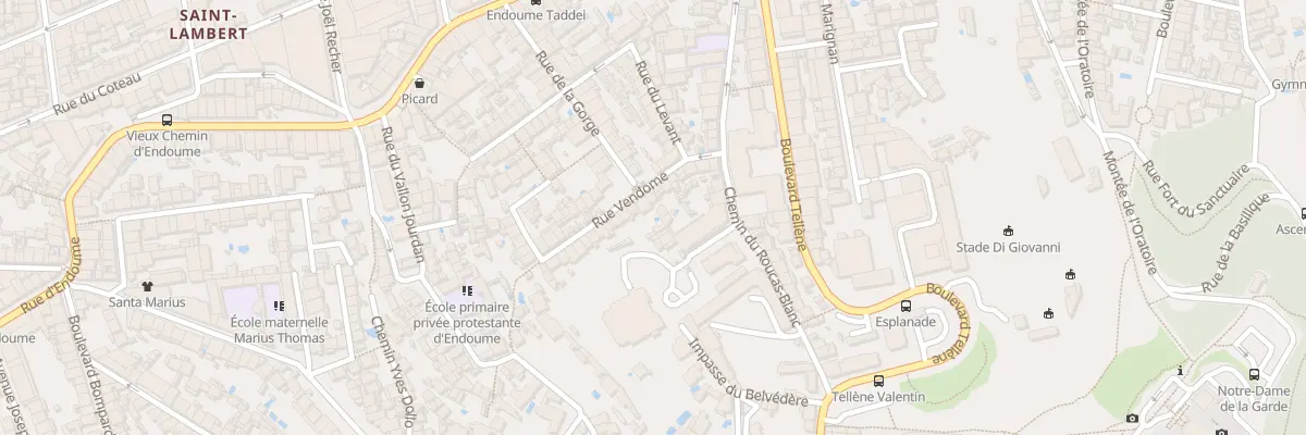 Plan du 17 Rue vendome à Marseille 7e Arrondissement