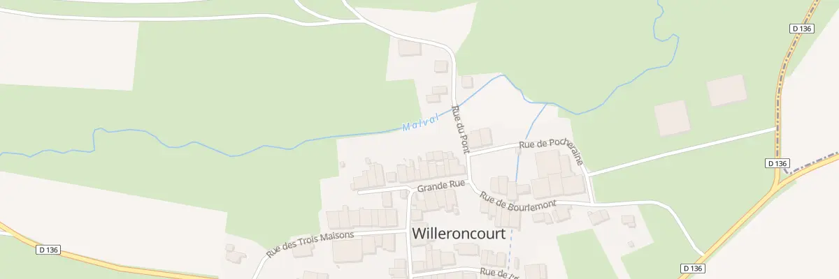 Plan du 5 Gr Grande Rue à Willeroncourt