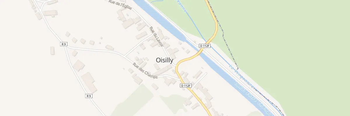 Plan du 2 Rue du Lavoir à Oisilly