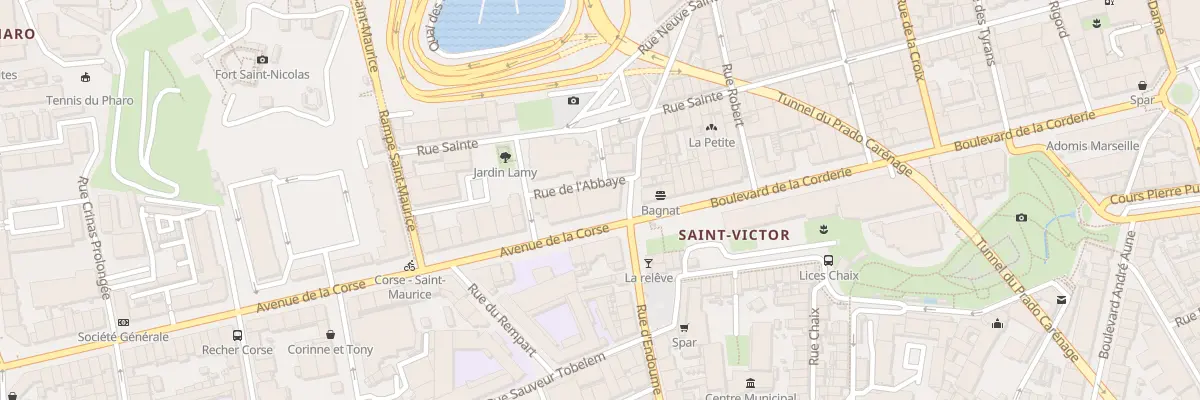 Plan du 6 Av de la Corse à Marseille 7e Arrondissement