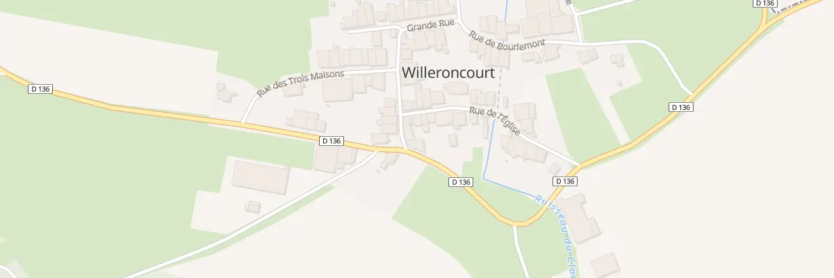 Plan du 2 Rue de Ligny à Willeroncourt