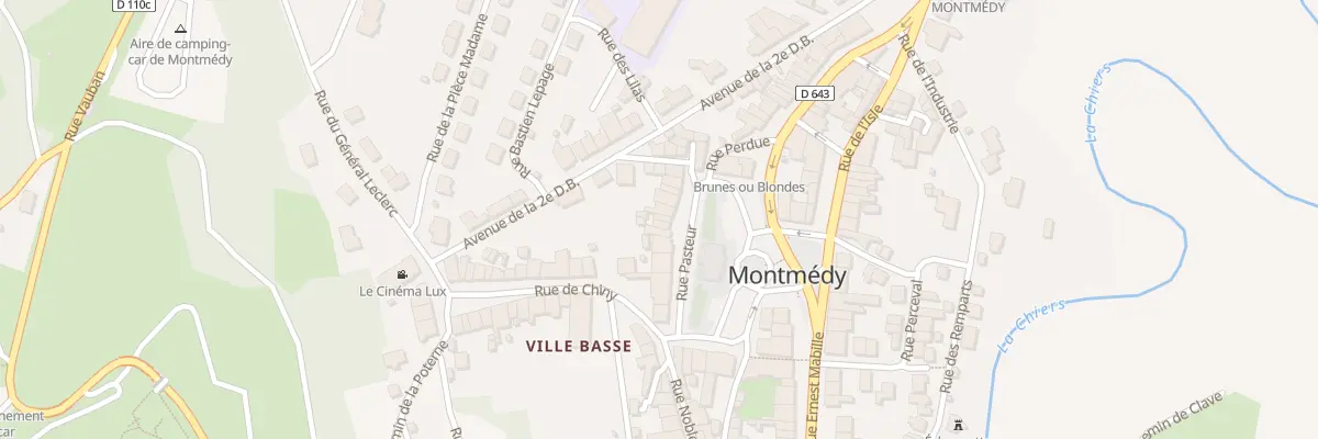 Plan du 11 Rue Pasteur à Montmédy