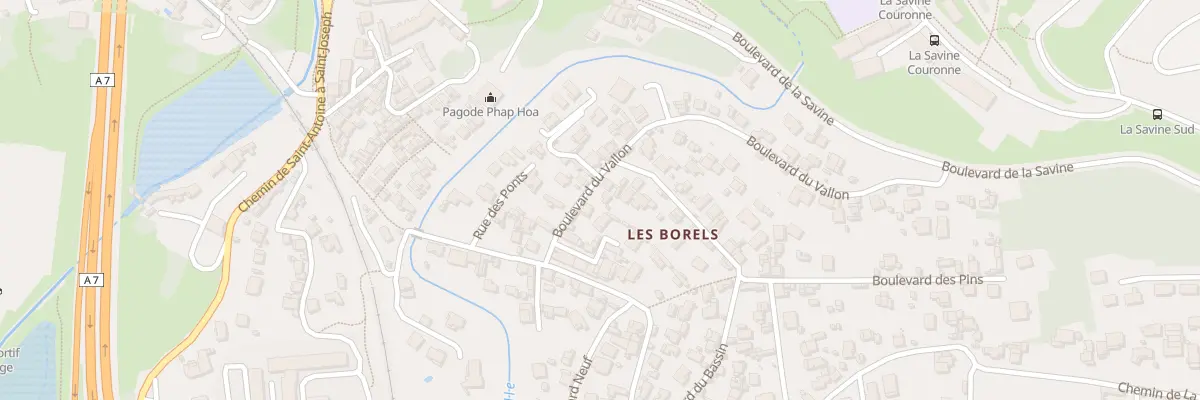 Plan du 12 Bd du Vallon à Marseille 15e Arrondissement