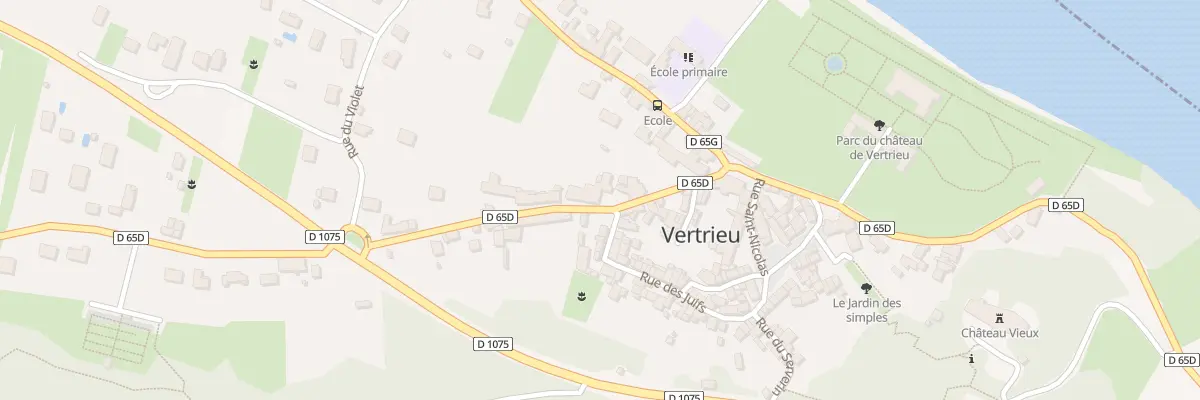 Plan du 110 Rue Dessous des Côtes à Vertrieu