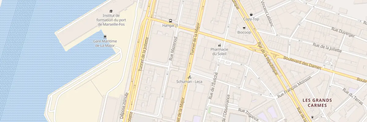Plan du 25 Av Robert Schuman à Marseille 2e Arrondissement