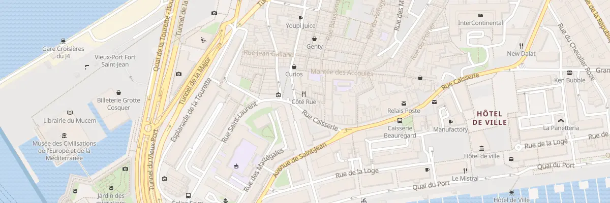 Plan du 72 Rue caisserie à Marseille 2e Arrondissement