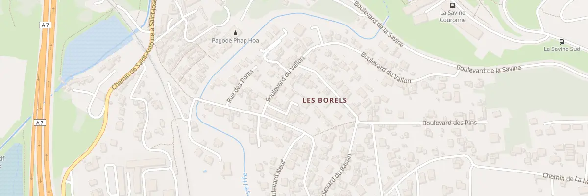Plan du 10 Bd du Vallon à Marseille 15e Arrondissement