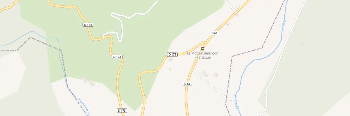Plan du 5433 La Pattaque à La Motte-Chalancon
