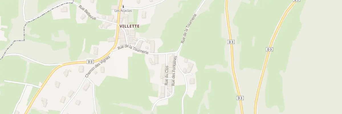 Plan du 2 Rue des Fontaines Villette aux Trois-Châteaux