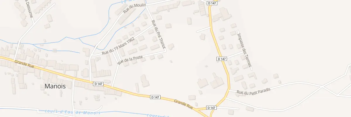 Plan du 6 Rue du Pre Thiriot à Manois