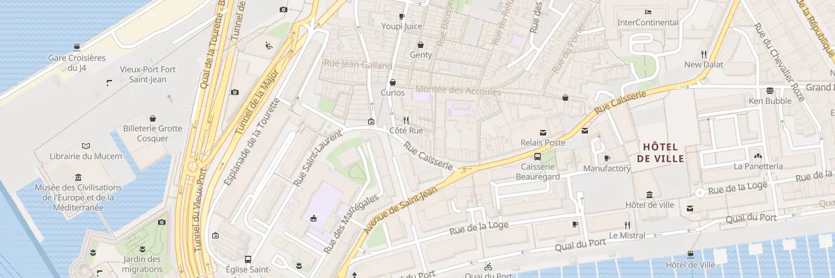 Plan du 68 Rue caisserie à Marseille 2e Arrondissement