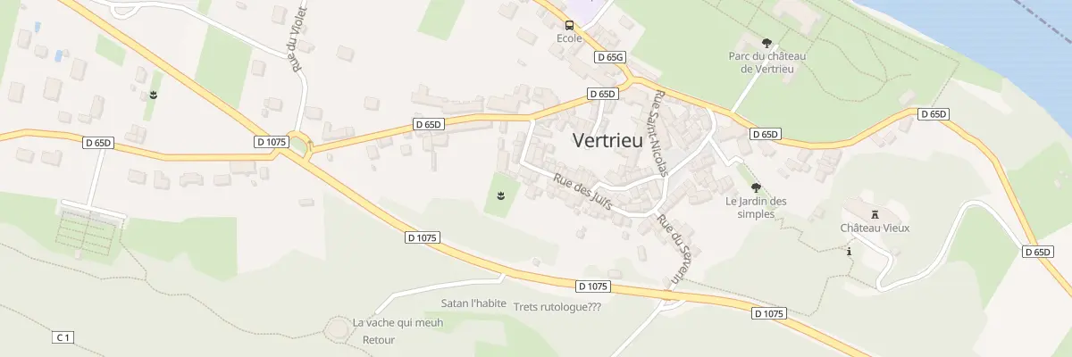 Plan du 127 Rue des Juifs à Vertrieu