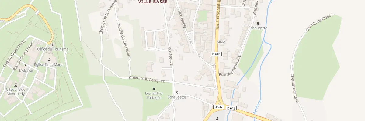 Plan du 2 Rue Neuve à Montmédy