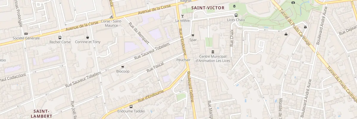 Plan du 1A Rue pascal à Marseille 7e Arrondissement
