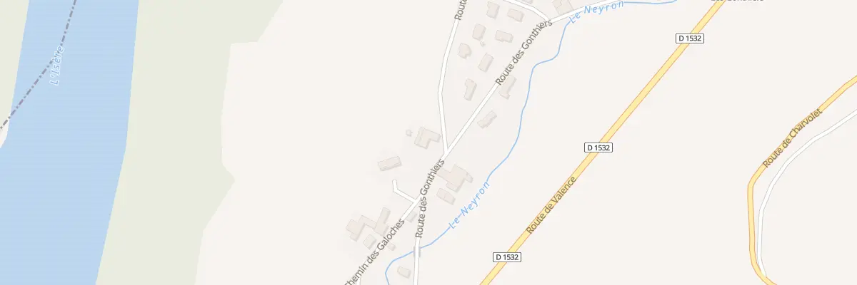 Plan du 898 Rte des Granges à Izeron