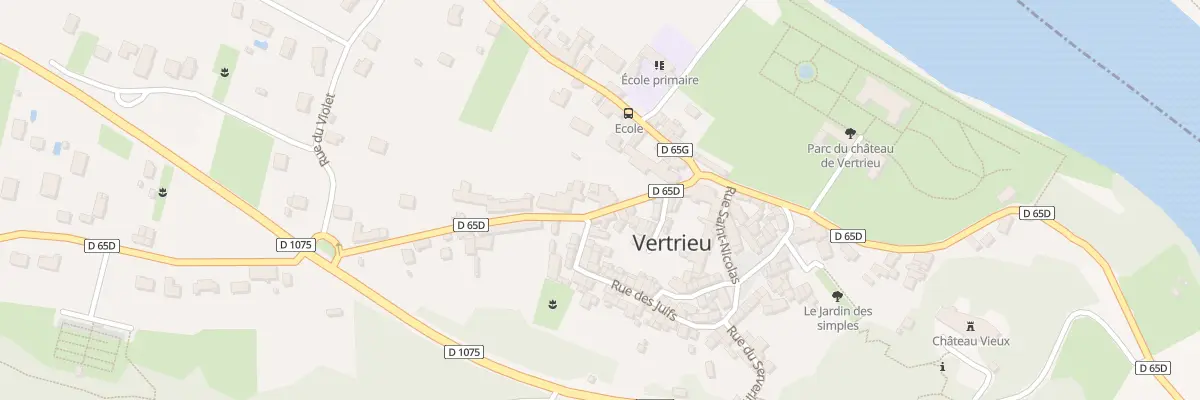 Plan du 100 Rue Dessous des Côtes à Vertrieu