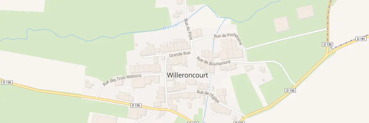 Plan du 8 Gr Grande Rue à Willeroncourt