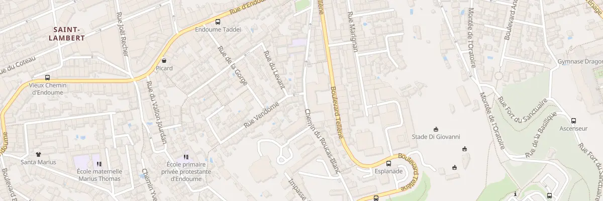 Plan du 1 Rue vendome à Marseille 7e Arrondissement