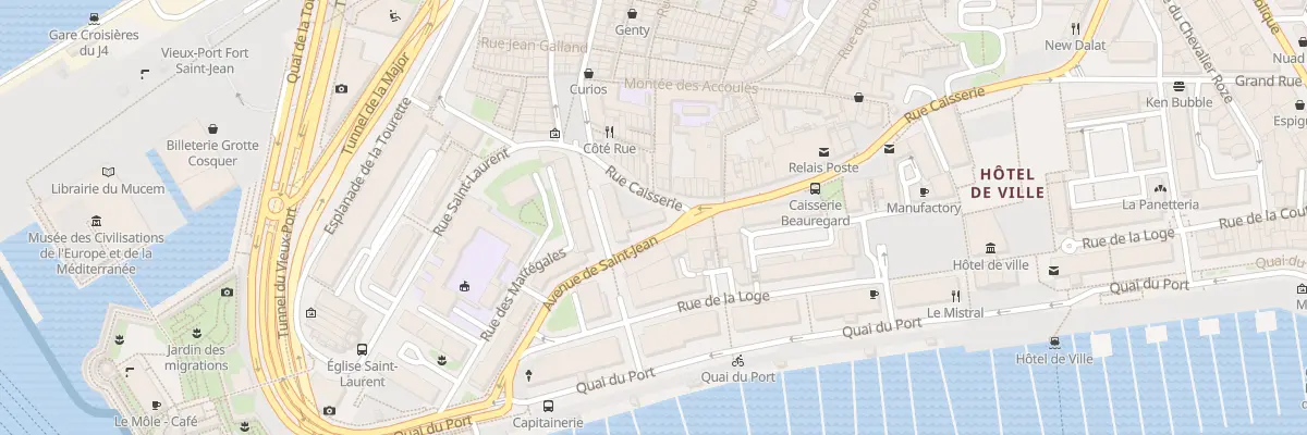 Plan du 35 Rue caisserie à Marseille 2e Arrondissement