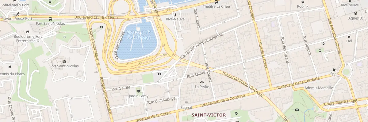 Plan du 8 Rue d’endoume à Marseille 7e Arrondissement
