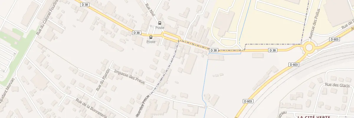 Plan du 1 Rue des Preux à Verdun