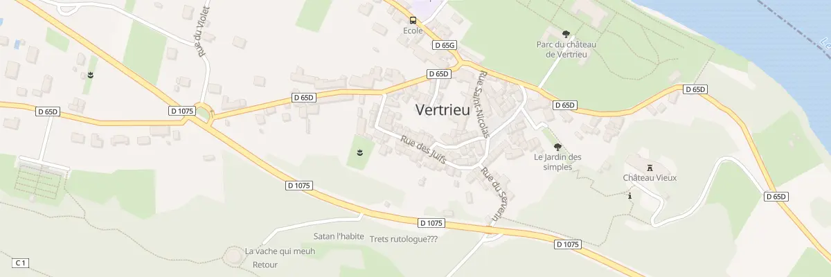 Plan du 98 Rue des Juifs à Vertrieu