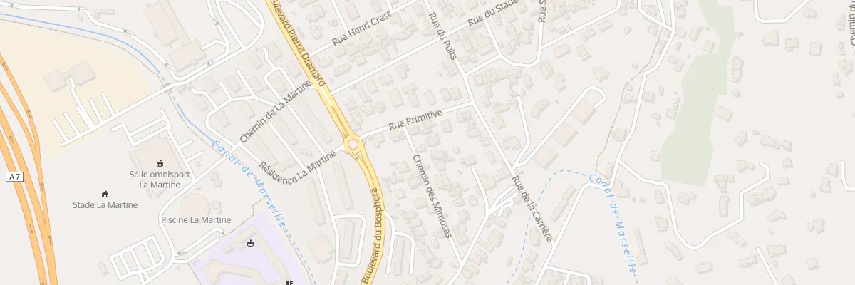 Plan du 5 Che des Mimosas à Marseille 15e Arrondissement