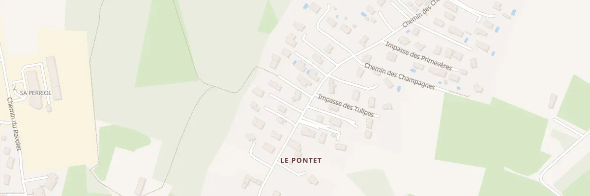 Plan du 271 Che des Champagnes à Salagnon