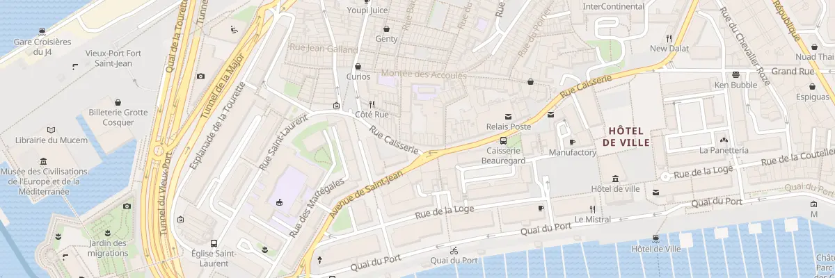 Plan du 52 Rue caisserie à Marseille 2e Arrondissement