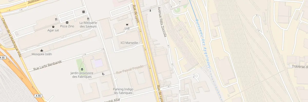 Plan du 84 Rue de lyon à Marseille 15e Arrondissement