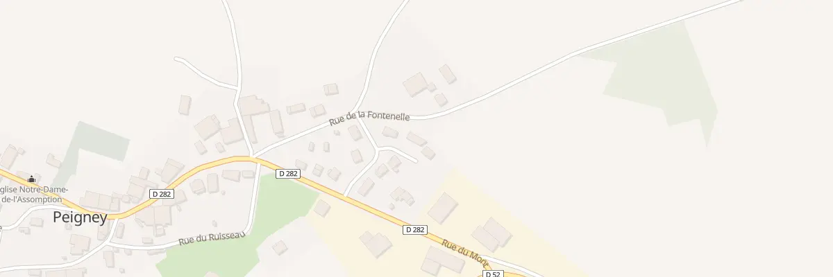 Plan du 10 Rue de la Fontenelle à Peigney