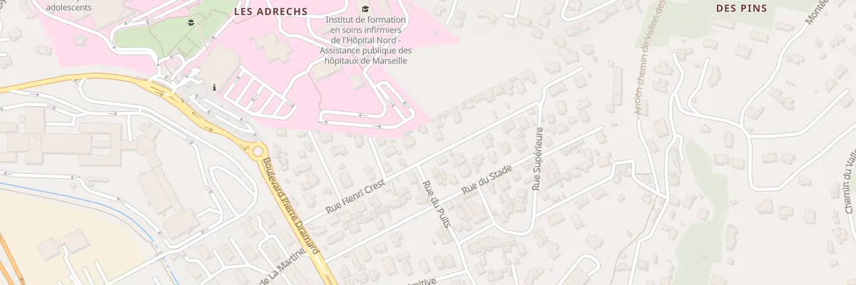 Plan du 15 Rue henri crest à Marseille 15e Arrondissement