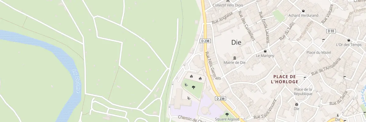 Plan du 6 Che de Fontgiraude à Die