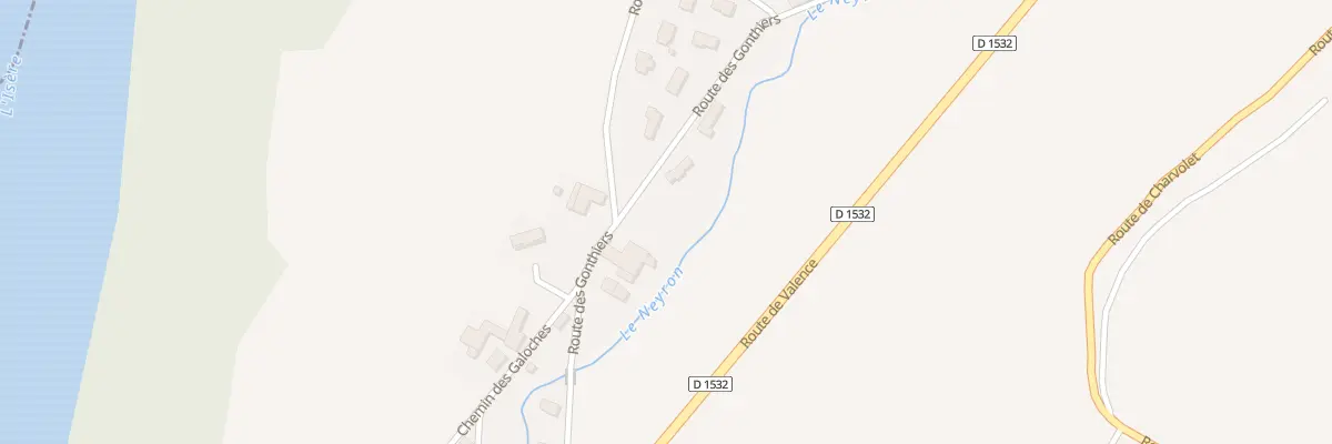 Plan du 702 Rte des Gonthiers à Izeron